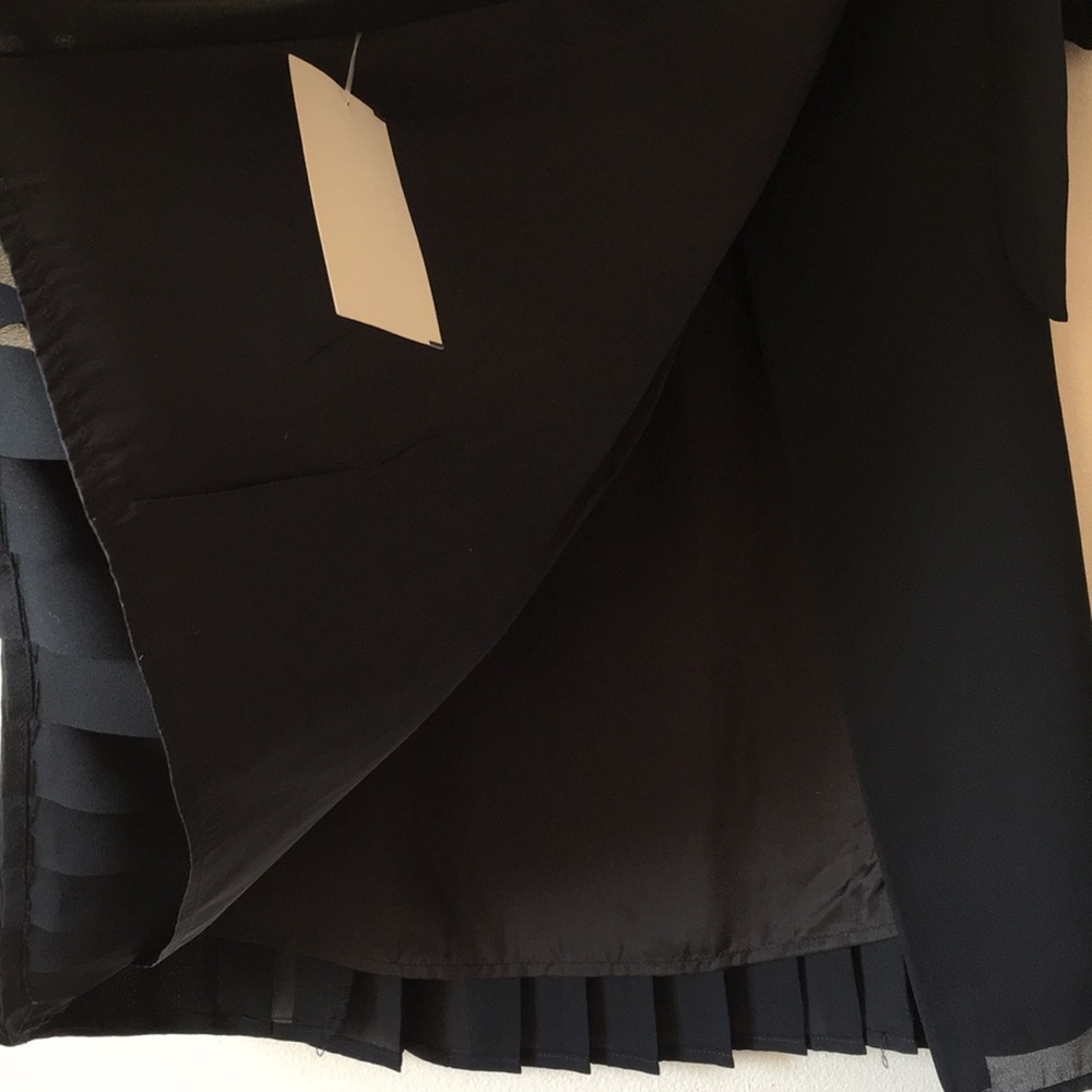 NWT Ballinger Gold Pleated Lined Wrap Skirt - Picture 3 of 6